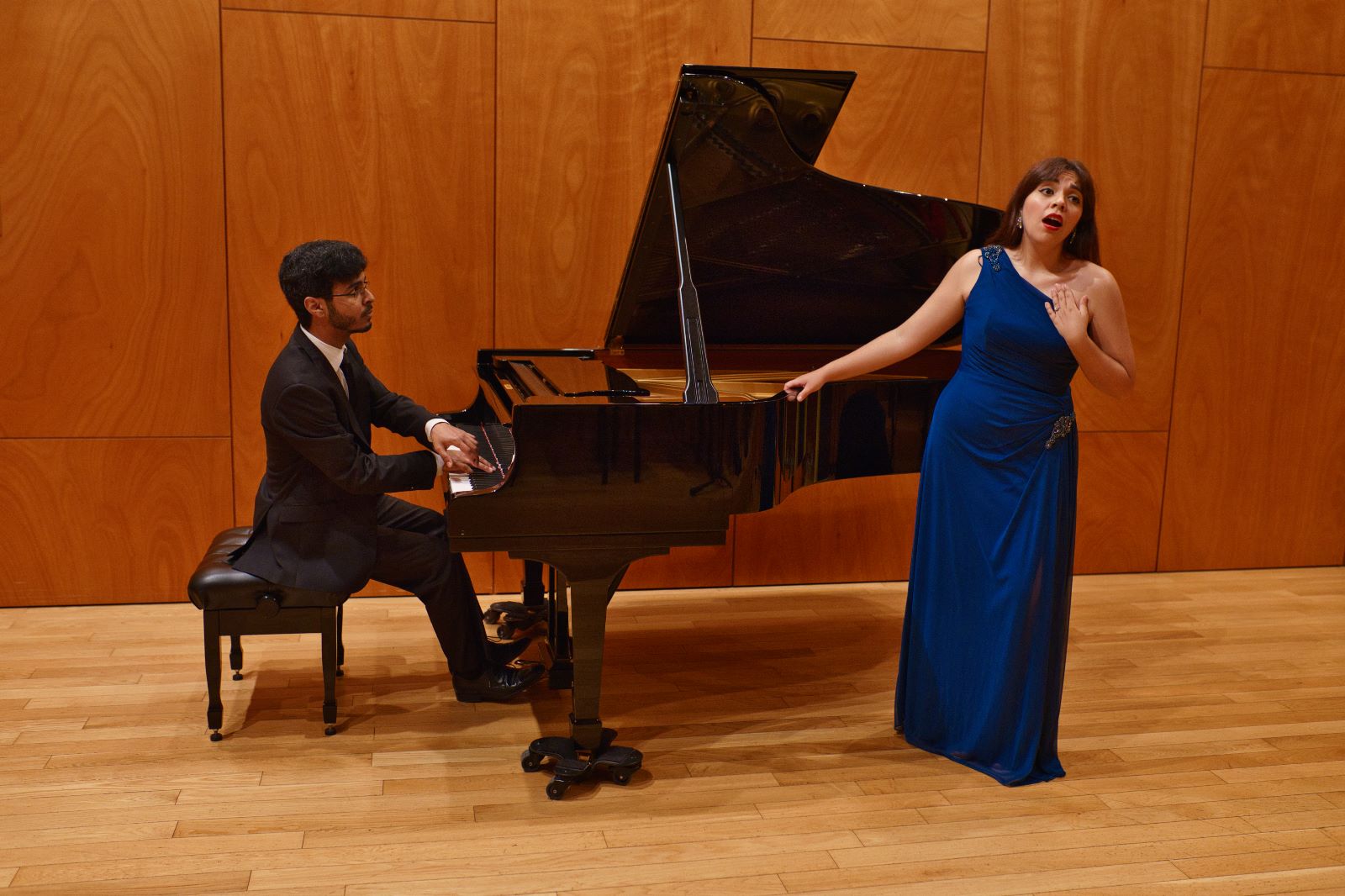 With pianist Joseph Ledwith